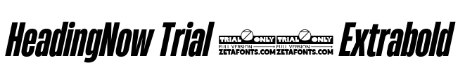 HeadingNow Trial 37 Extrabold Font Image