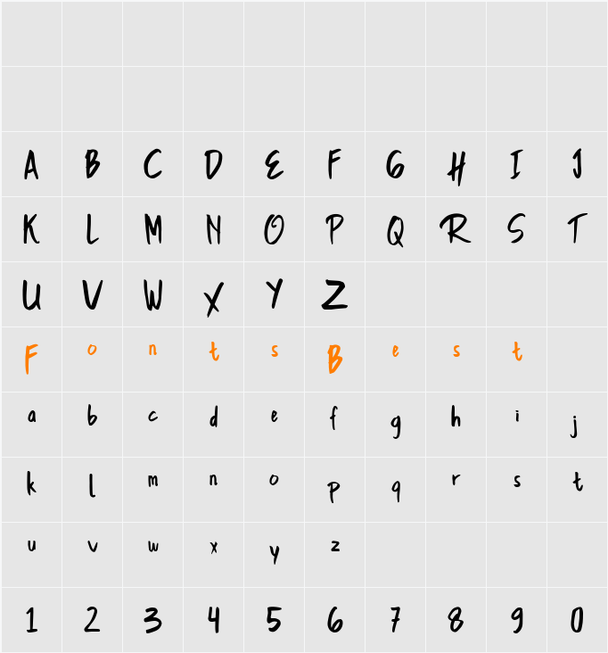 Koscar Liners Demo Character Map