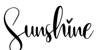 Sunshine Font Image