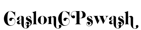 CaslonCPswash Font Image