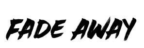 Fade Away  Font Image