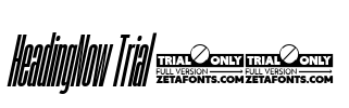 HeadingNow Trial 04 Font Image