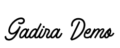 Gadira Demo Font Image