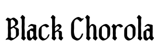 Black Chorola Font Image