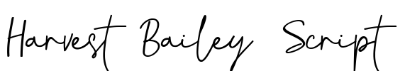 Harvest Bailey Script Font Image