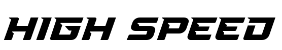 High Speed Font Image