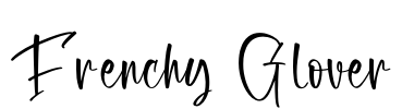 Frenchy Glover Font Image