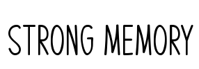 Strong Memory Font Image