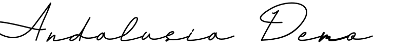 Andalusia Demo Font Image