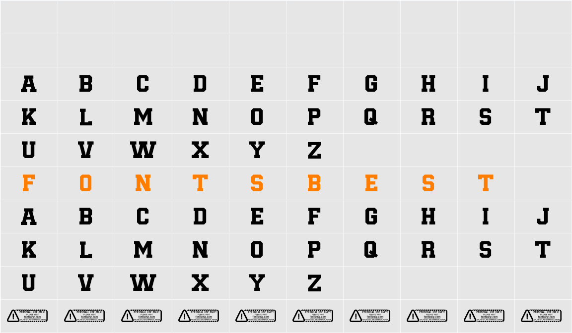 Become PERSONAL USE ONLY! Character Map