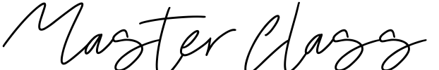 Master Class Font Image