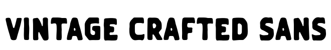 Vintage Crafted Sans Font Image