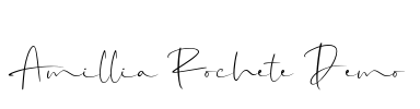 Amillia Rochete Demo Font Image
