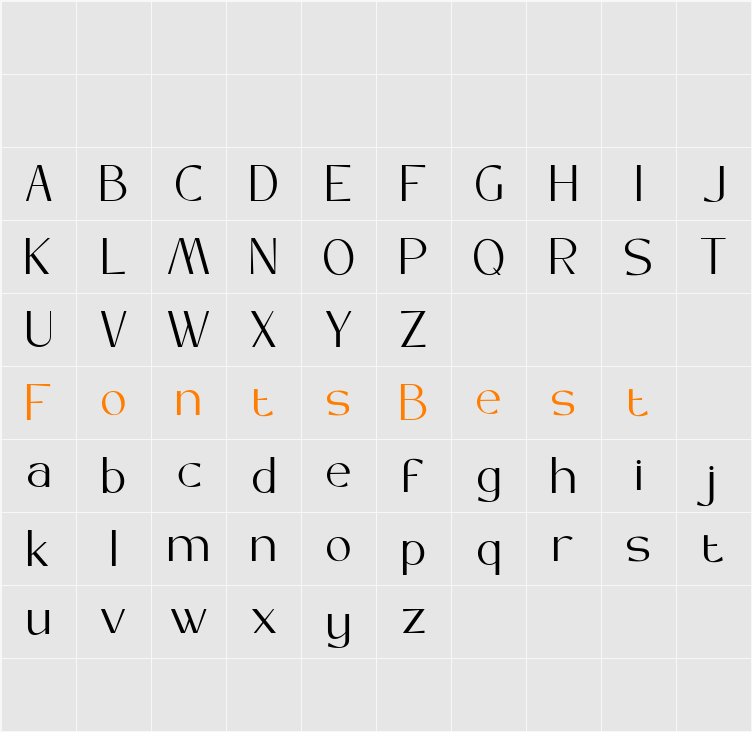 Maove Character Map