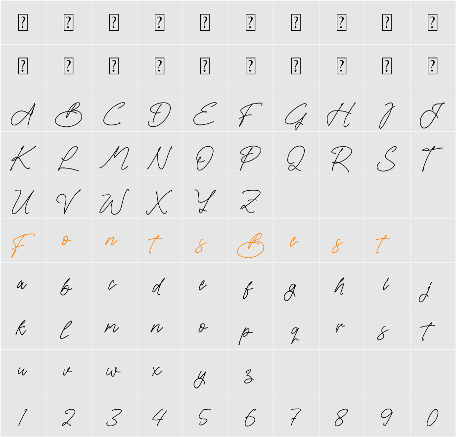 Magnattale Character Map