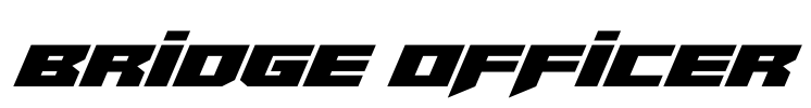 Bridge OFFicer Font Image
