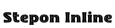 Stepon Inline Font Image
