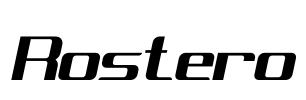 Rostero Font Image