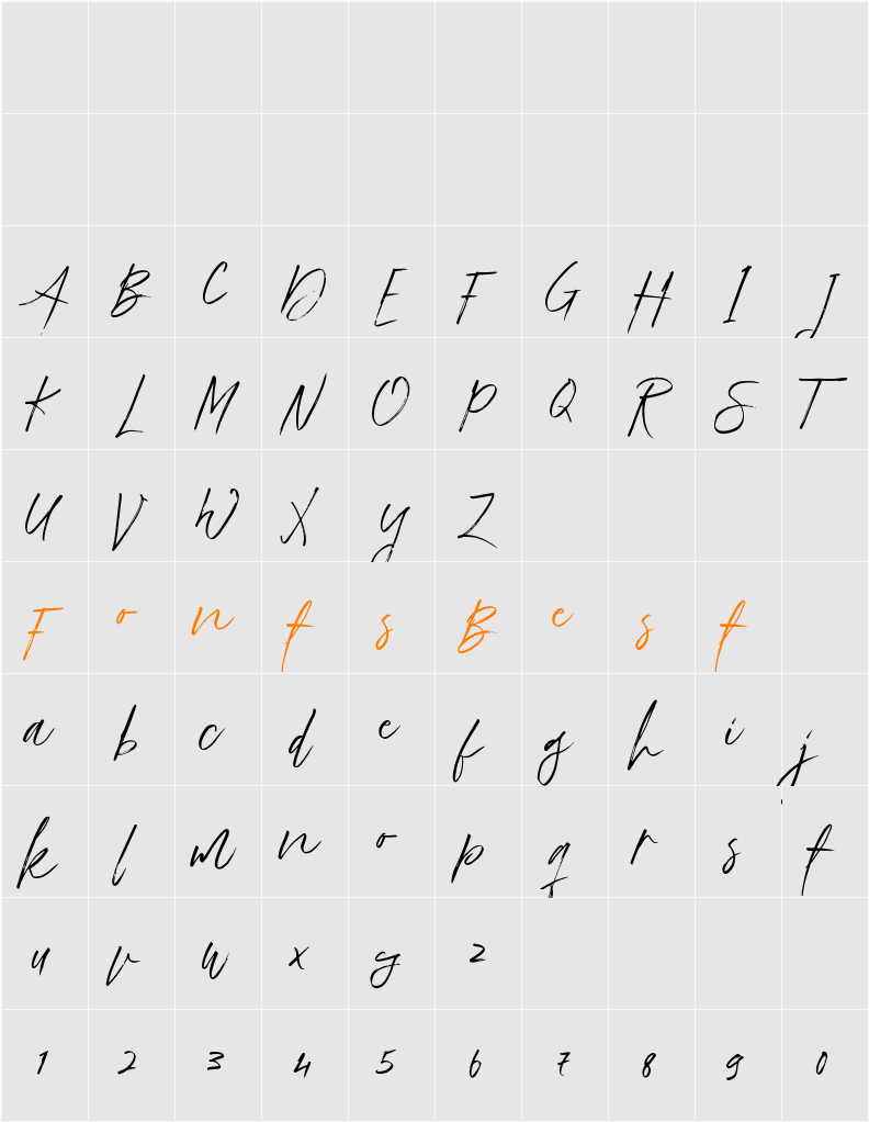 Flower Rose Brush Character Map