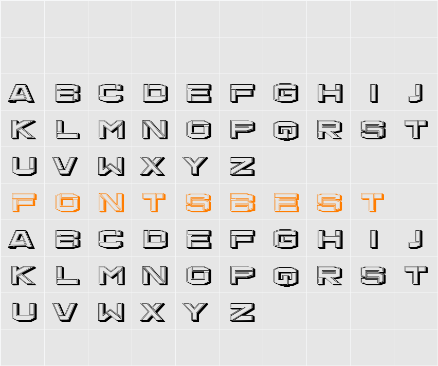 Perdite Hollow Character Map