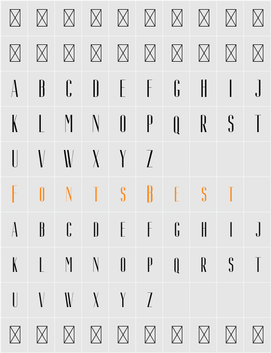 Aguero Sans Free Character Map