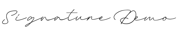 Signature Demo Font Image
