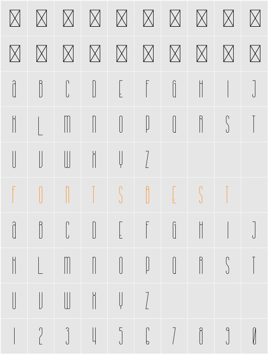 Nola Character Map