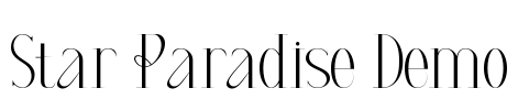 Star Paradise Demo Font Image
