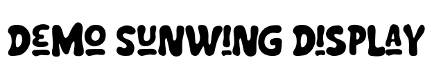 Demo Sunwing Display Font Image