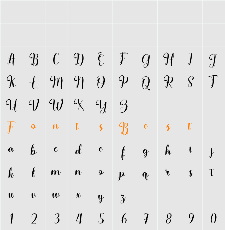 Hello Balgetia Character Map