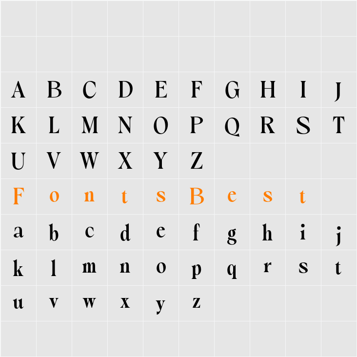 Maverly Demo Character Map