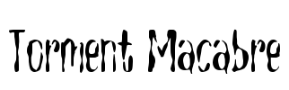 Torment Macabre Font Image