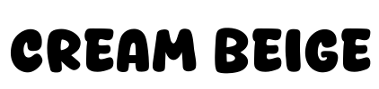 Cream Beige Font Image