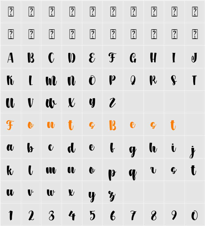 Misterday Character Map