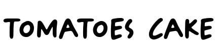 Tomatoes Cake Font Image
