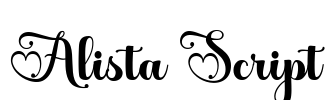 Alista Script Font Image