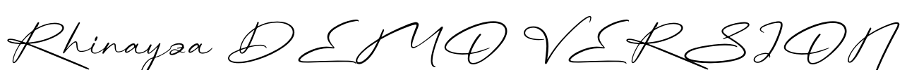 Rhinayza DEMO VERSION Font Image