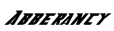 Abberancy Font Image