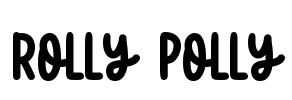 Rolly Polly Font Image