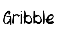 Gribble Font Image