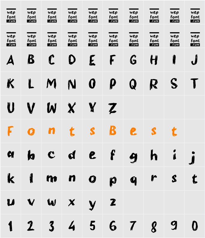 Oblaso Character Map