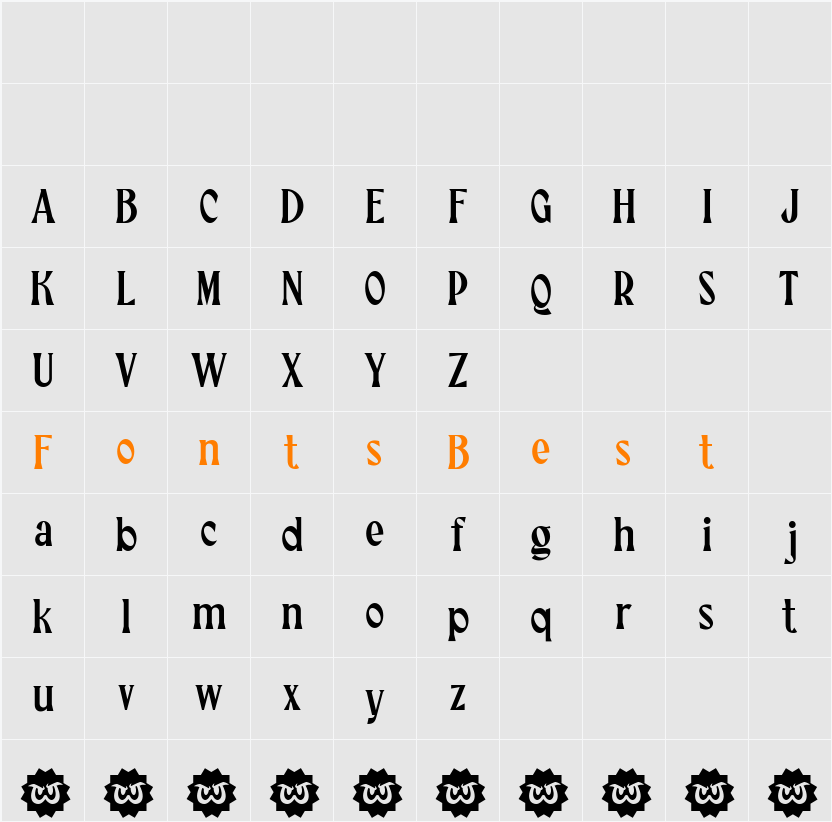 WTF Alimento Character Map