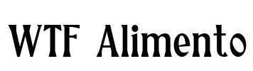 WTF Alimento Font Image