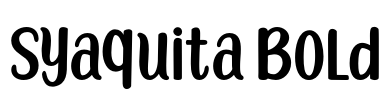 Syaquita Bold Font Image