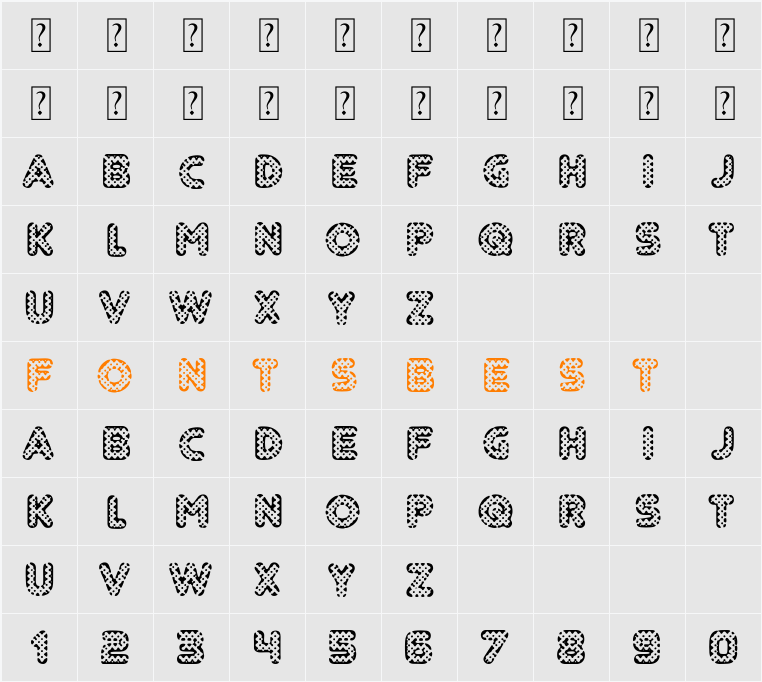 Adolfito Character Map
