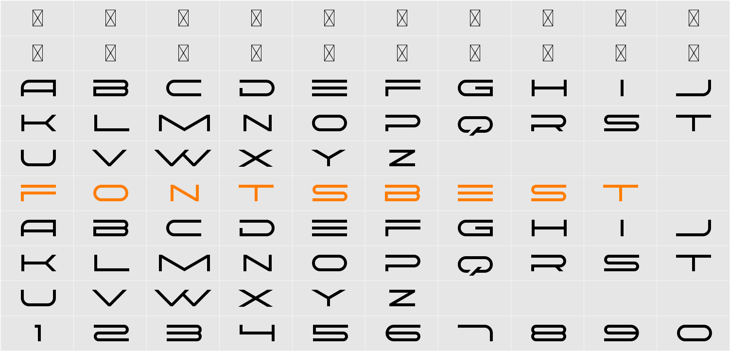Delcom Character Map