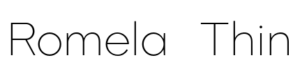 Romela  Thin Font Image