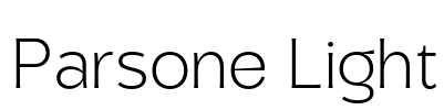 Parsone Light Font Image