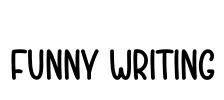 Funny Writing Font Image