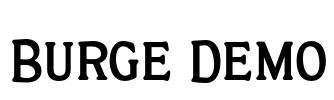 Burge Demo Font Image
